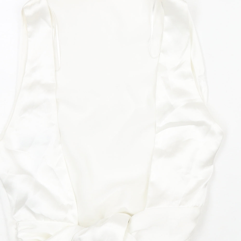 Womens UK Size M Zara White Camisole Blouse