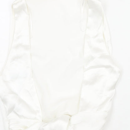 Womens UK Size M Zara White Camisole Blouse