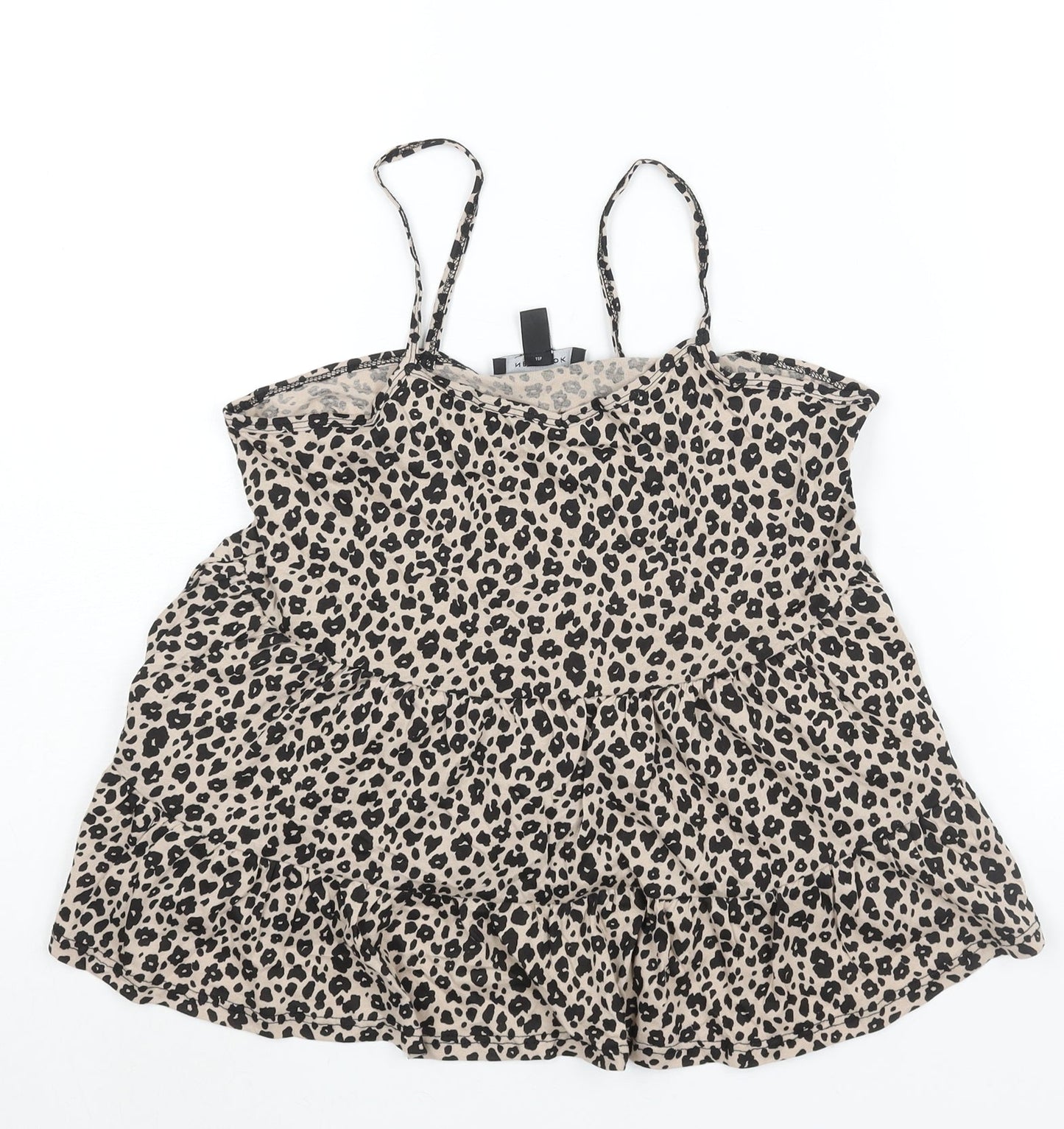 Womens UK Size 8 New Look Beige Camisole Blouse