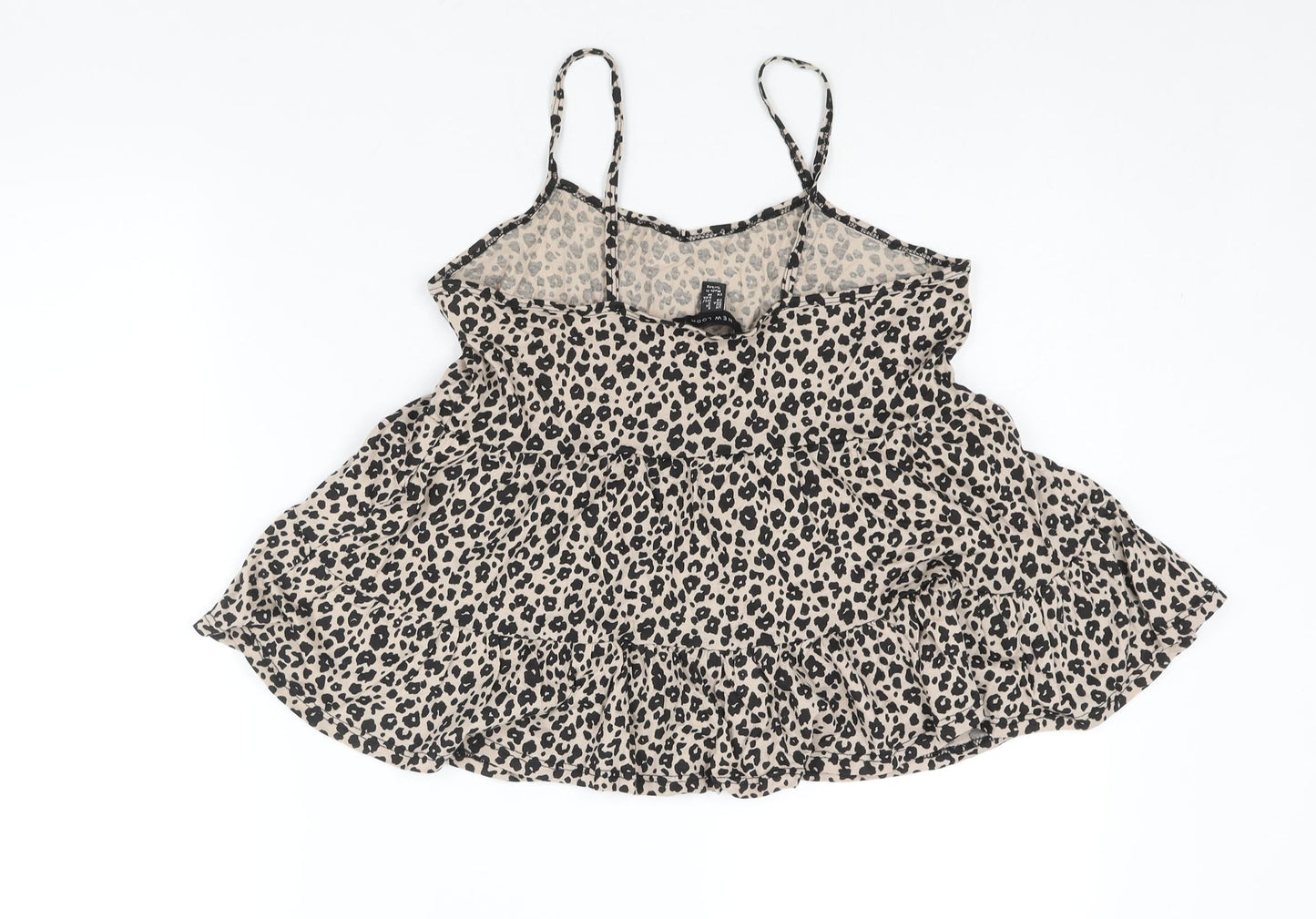 Womens UK Size 8 New Look Beige Camisole Blouse