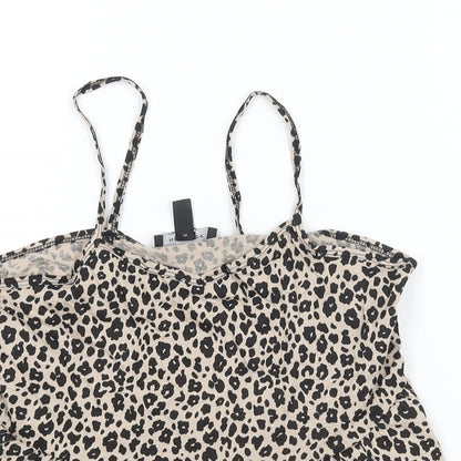 Womens UK Size 8 New Look Beige Camisole Blouse