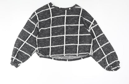 Womens UK Size L New Look Black Pullover Jumper