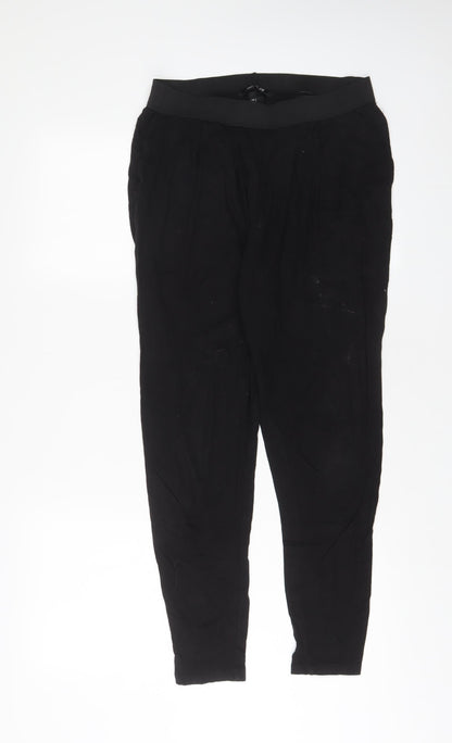 Womens UK Size S H&M Regular Fit  Black Trousers