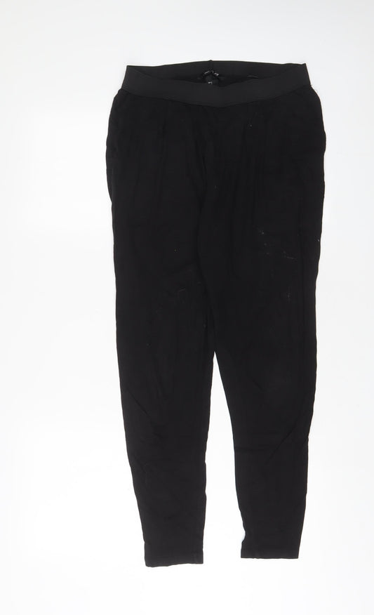 Womens UK Size S H&M Regular Fit  Black Trousers