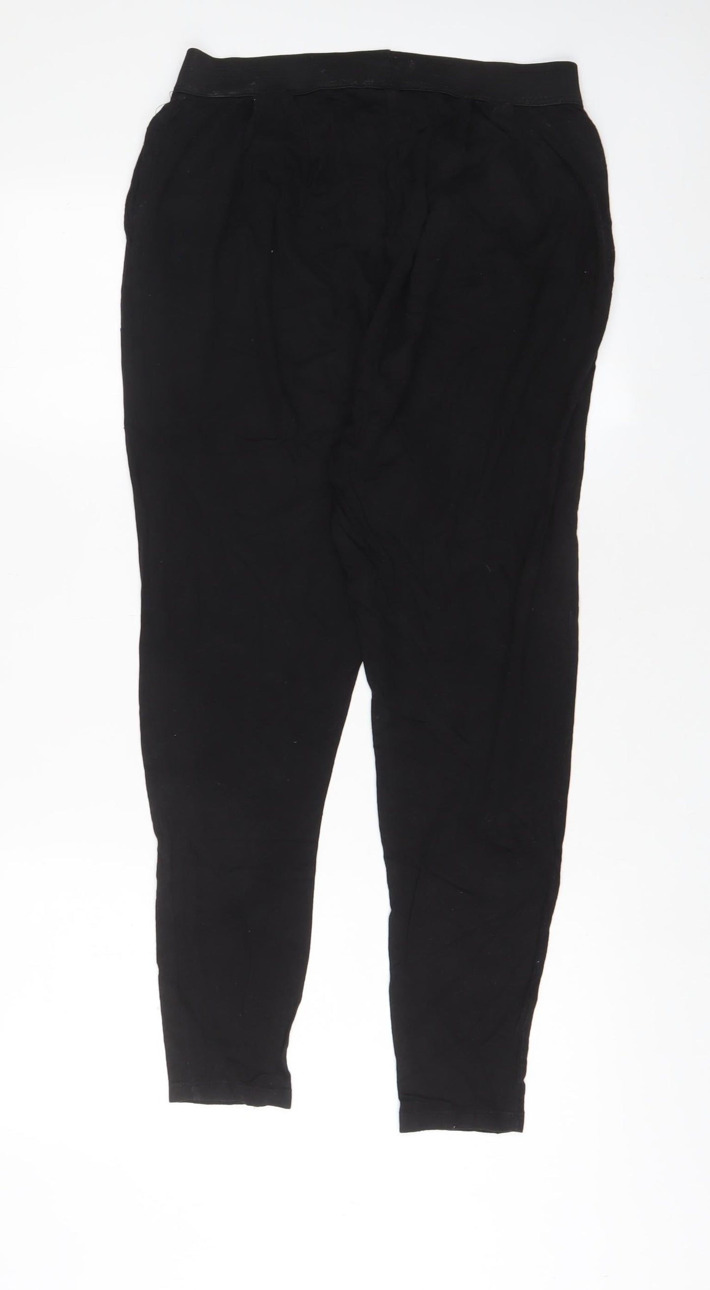 Womens UK Size S H&M Regular Fit  Black Trousers