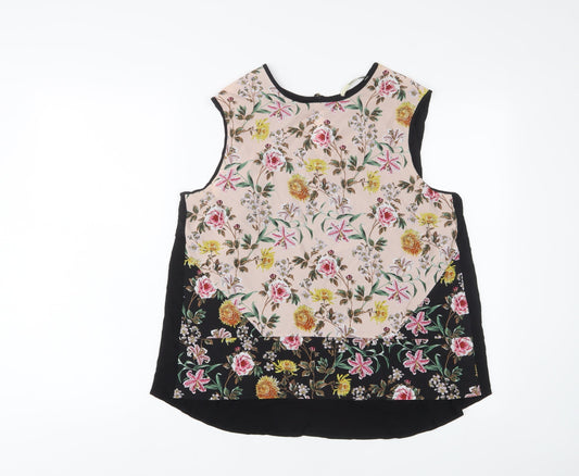 Womens UK Size M Oasis Multicoloured Basic Tank