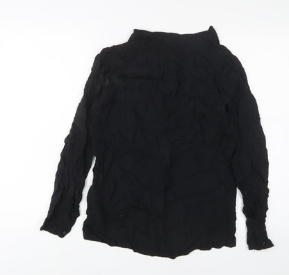 Womens UK Size S Gap Black Basic Blouse
