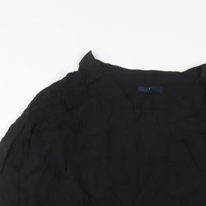 Womens UK Size S Gap Black Basic Blouse