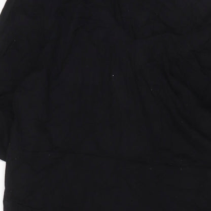 David Emanuel Womens Black Viscose A-Line Size 20 Scoop Neck Pullover