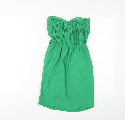Little Love Womens Green Polyester A-Line Size M Sweetheart Zip
