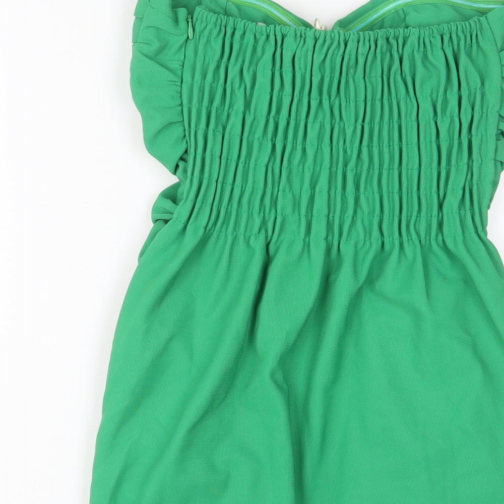 Little Love Womens Green Polyester A-Line Size M Sweetheart Zip