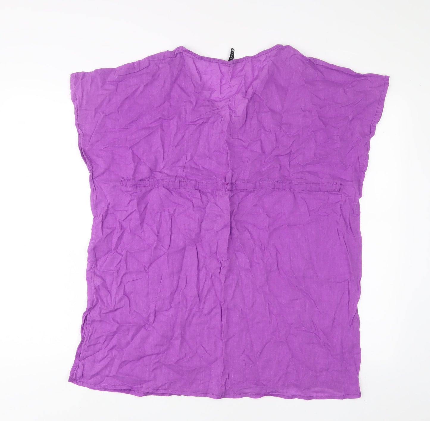 Womens UK Size 8 BHS Purple Basic T-Shirt