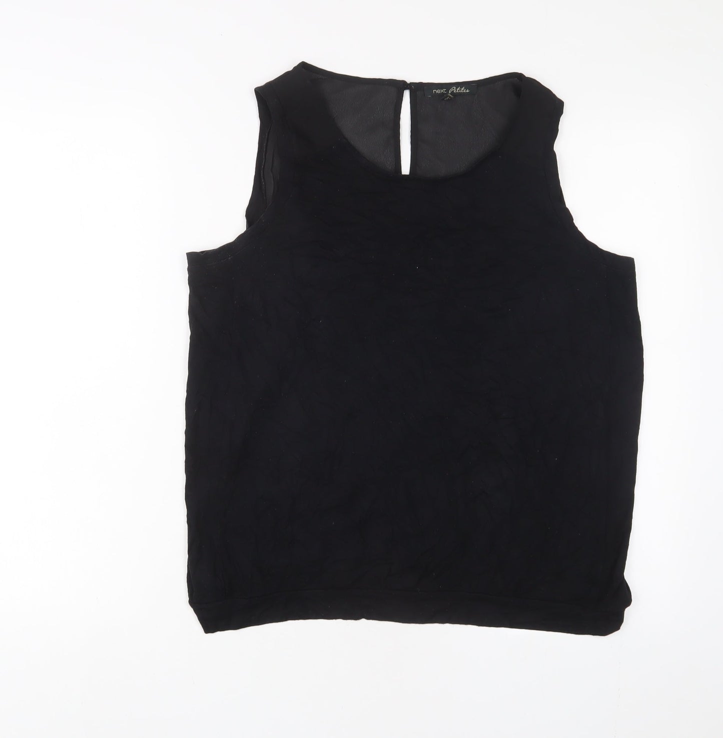Womens UK Size 16 NEXT Black Basic Tank