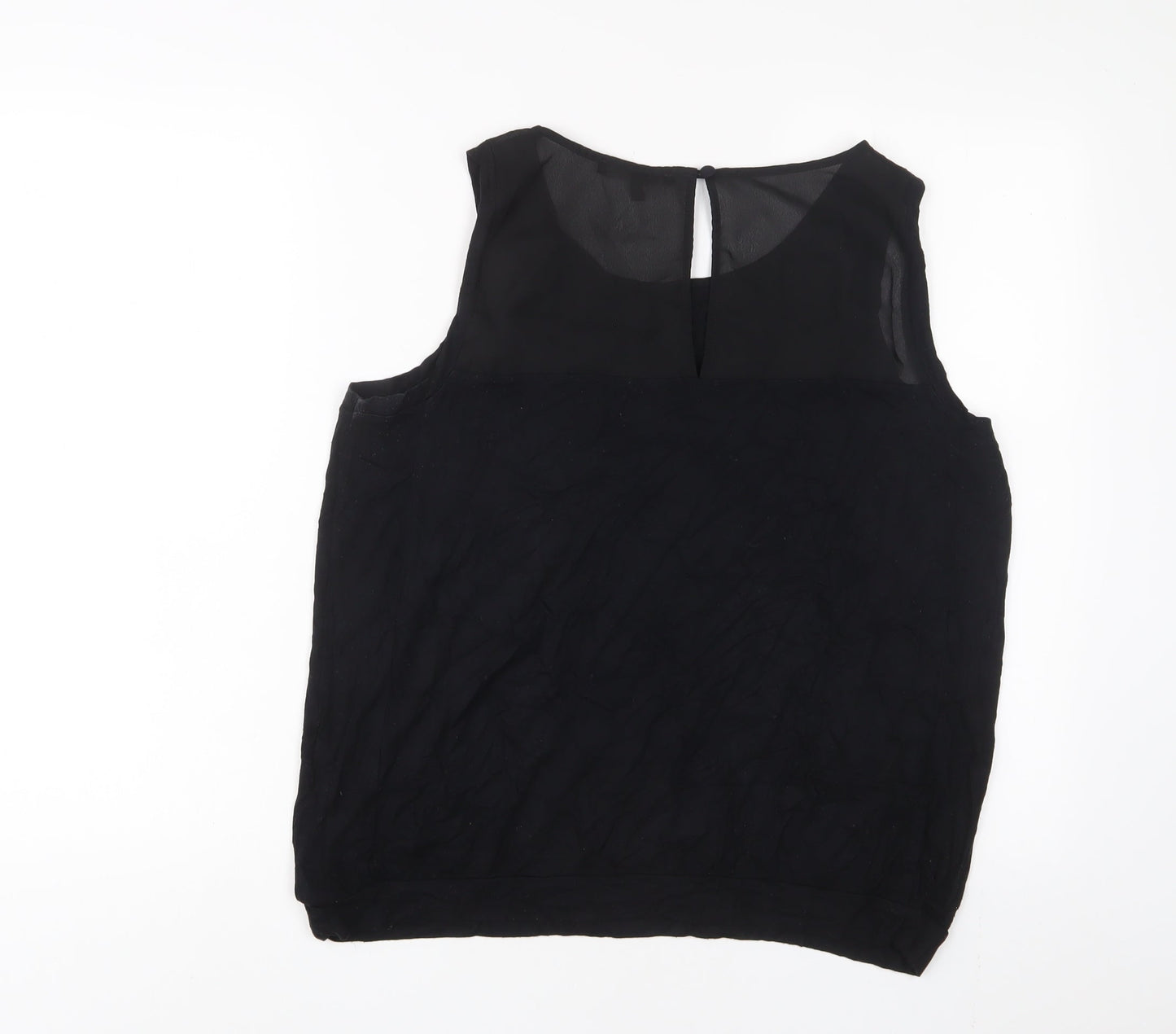 Womens UK Size 16 NEXT Black Basic Tank