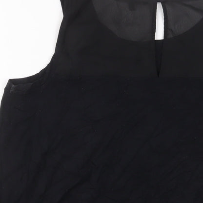 Womens UK Size 16 NEXT Black Basic Tank