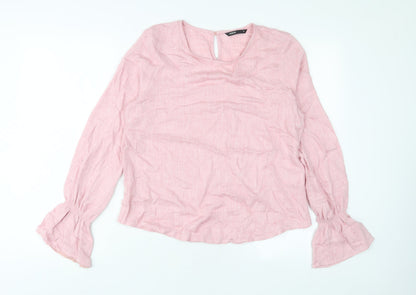 Womens UK Size S Defacto Pink Basic Blouse