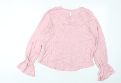 Womens UK Size S Defacto Pink Basic Blouse