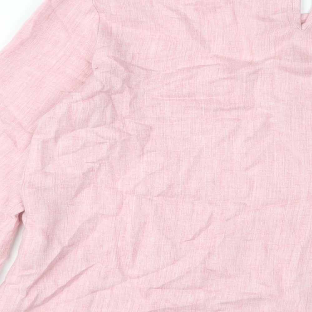 Womens UK Size S Defacto Pink Basic Blouse