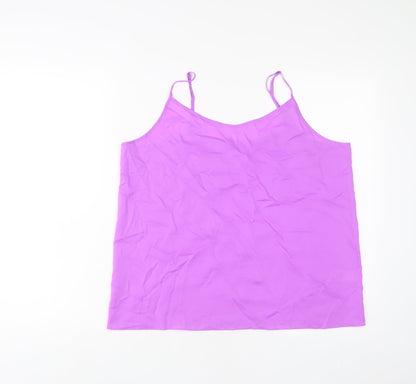 Womens UK Size 14 Marks and Spencer Purple Basic Tank