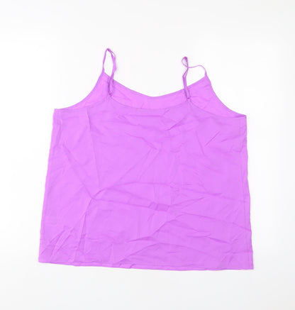 Womens UK Size 14 Marks and Spencer Purple Basic Tank