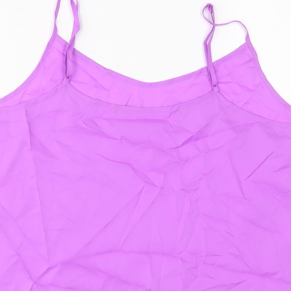 Womens UK Size 14 Marks and Spencer Purple Basic Tank