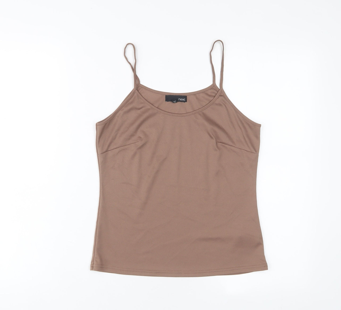NEXT Womens Brown Viscose Camisole Tank Size 10 Scoop Neck