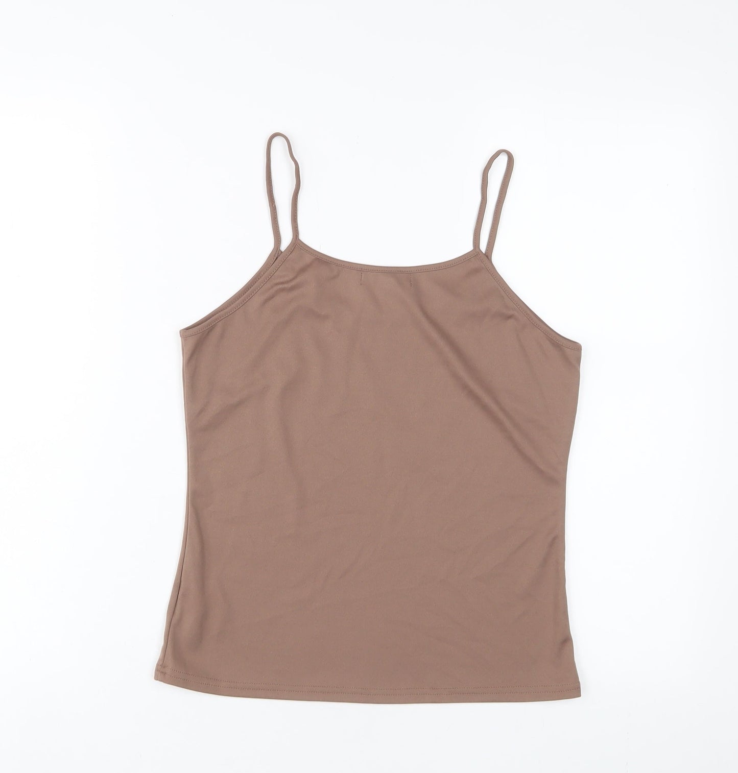 NEXT Womens Brown Viscose Camisole Tank Size 10 Scoop Neck