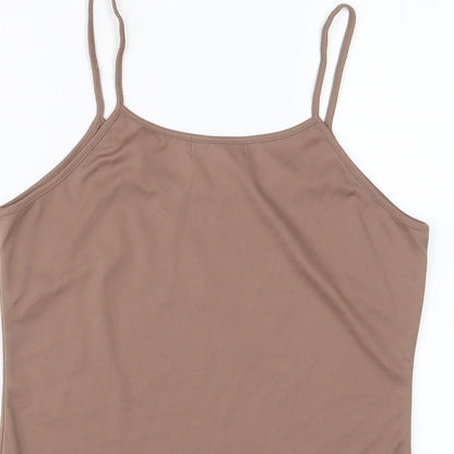 NEXT Womens Brown Viscose Camisole Tank Size 10 Scoop Neck