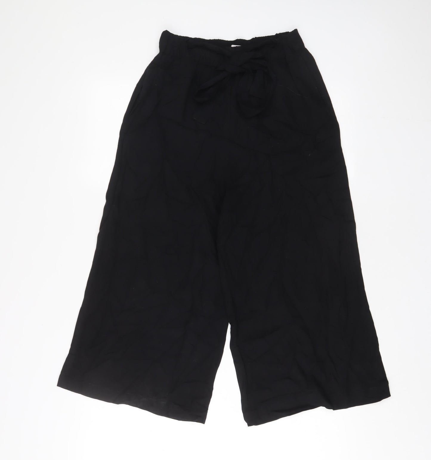 Womens UK Size S Pull&Bear Regular Fit  Black Trousers