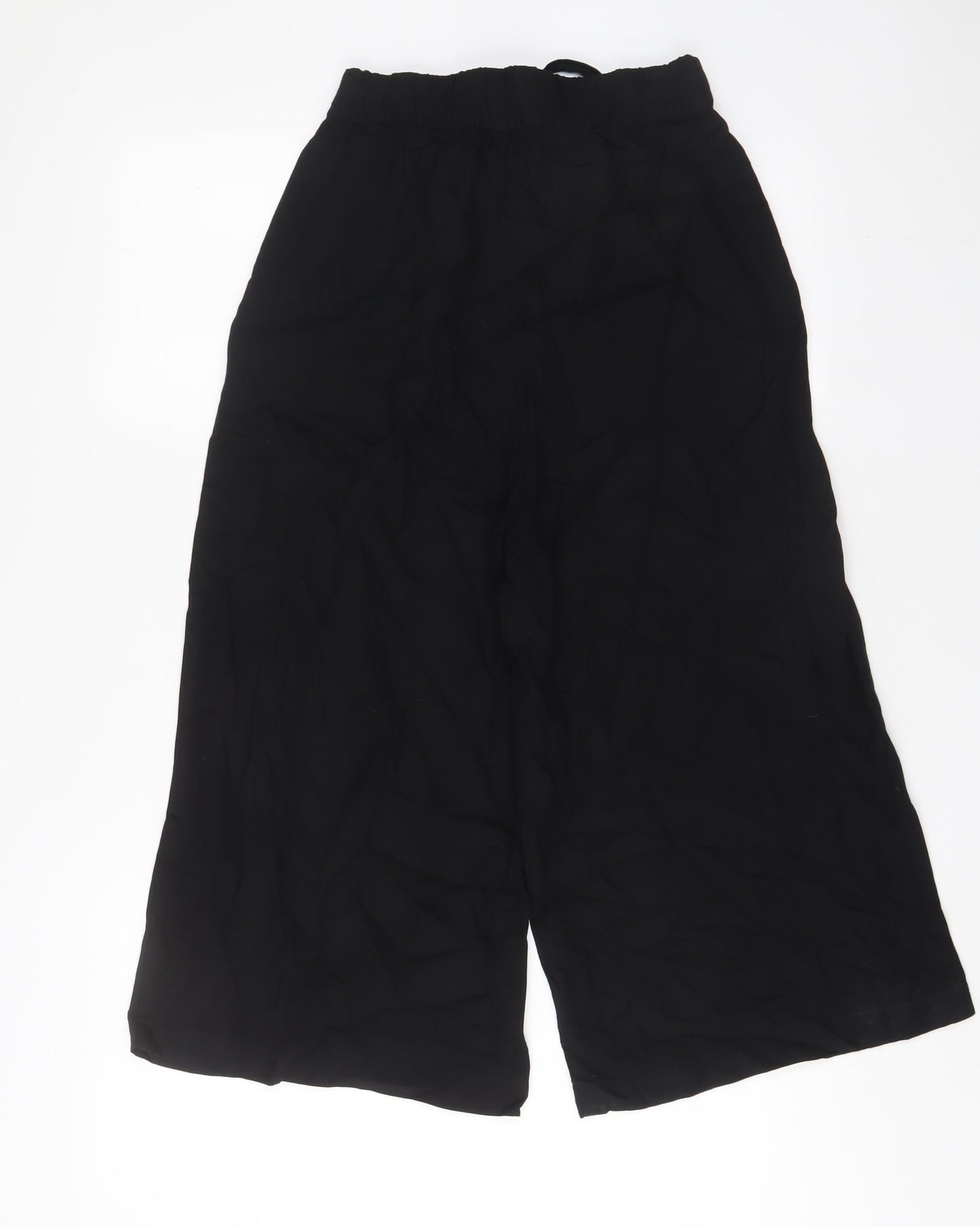 Womens UK Size S Pull&Bear Regular Fit  Black Trousers