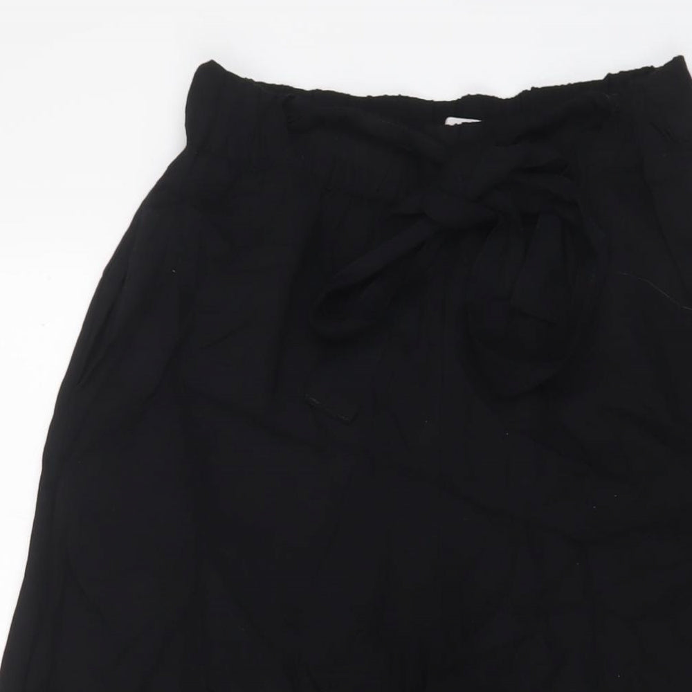 Womens UK Size S Pull&Bear Regular Fit  Black Trousers
