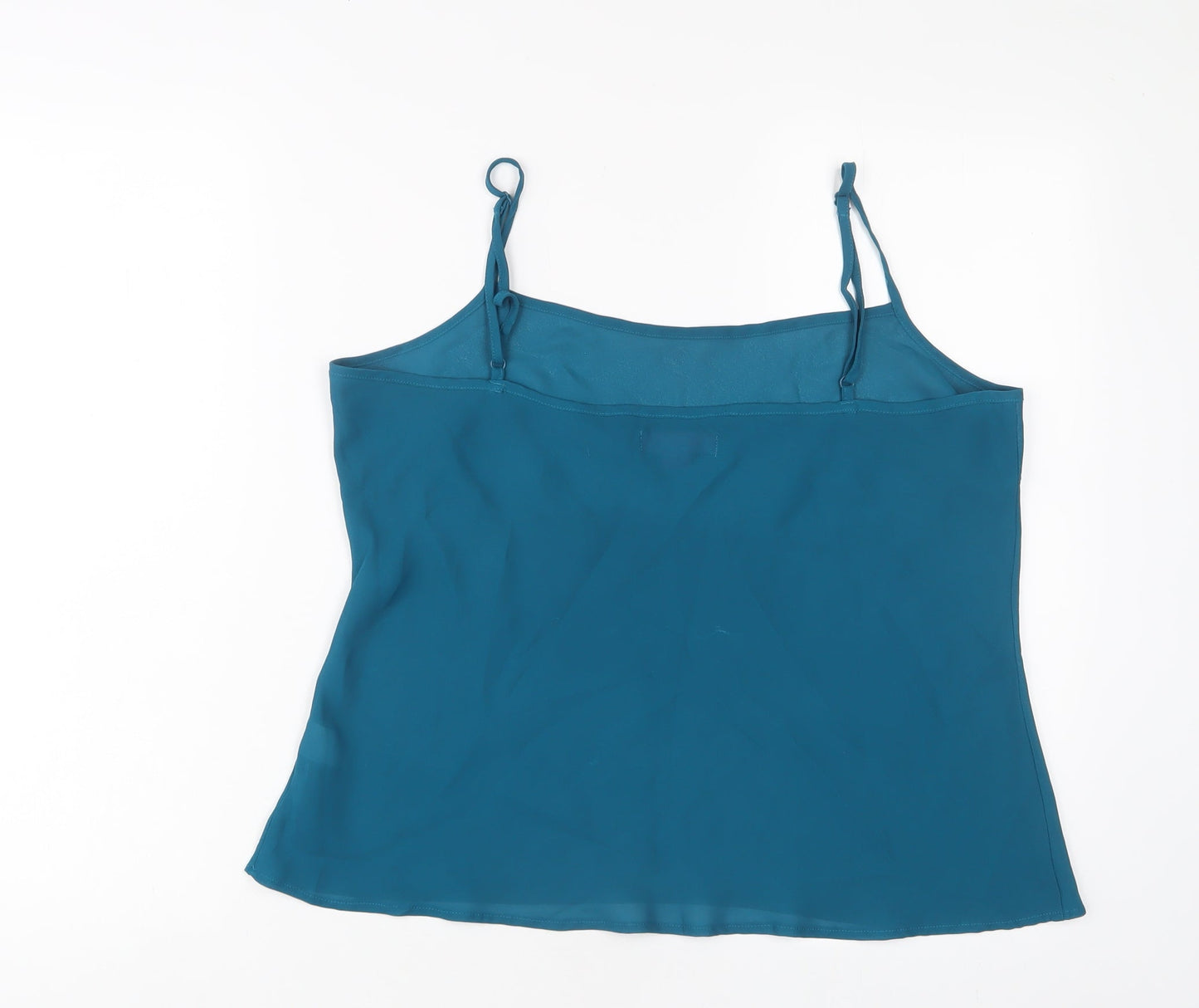 Womens UK Size 16 Monsoon Blue Basic Tank