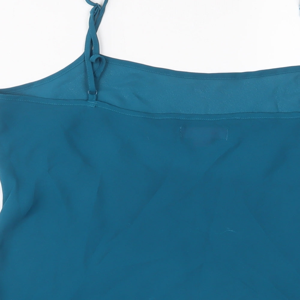 Womens UK Size 16 Monsoon Blue Basic Tank
