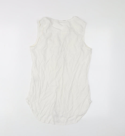 Womens UK Size 6 NEXT White Basic Tank