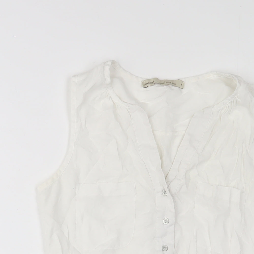 Womens UK Size 6 NEXT White Basic Tank