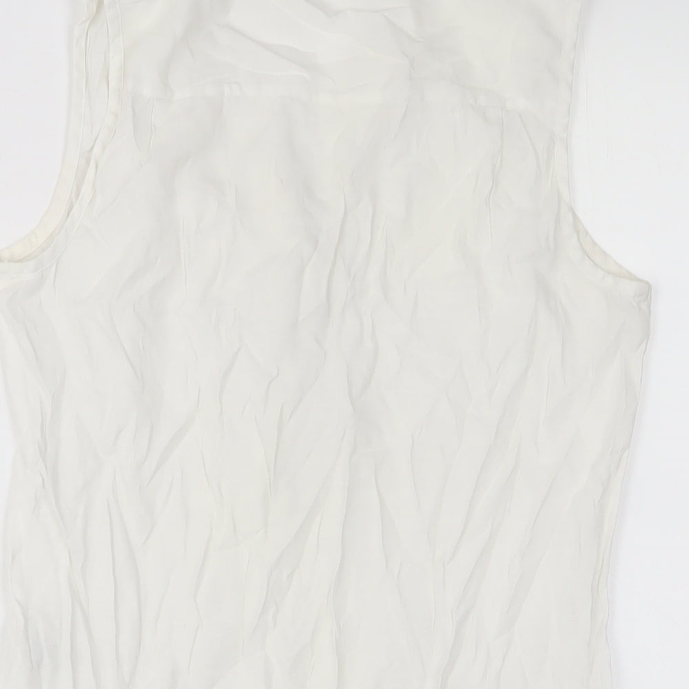 Womens UK Size 6 NEXT White Basic Tank