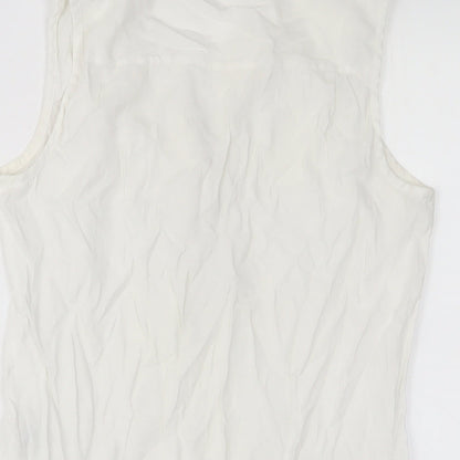 Womens UK Size 6 NEXT White Basic Tank
