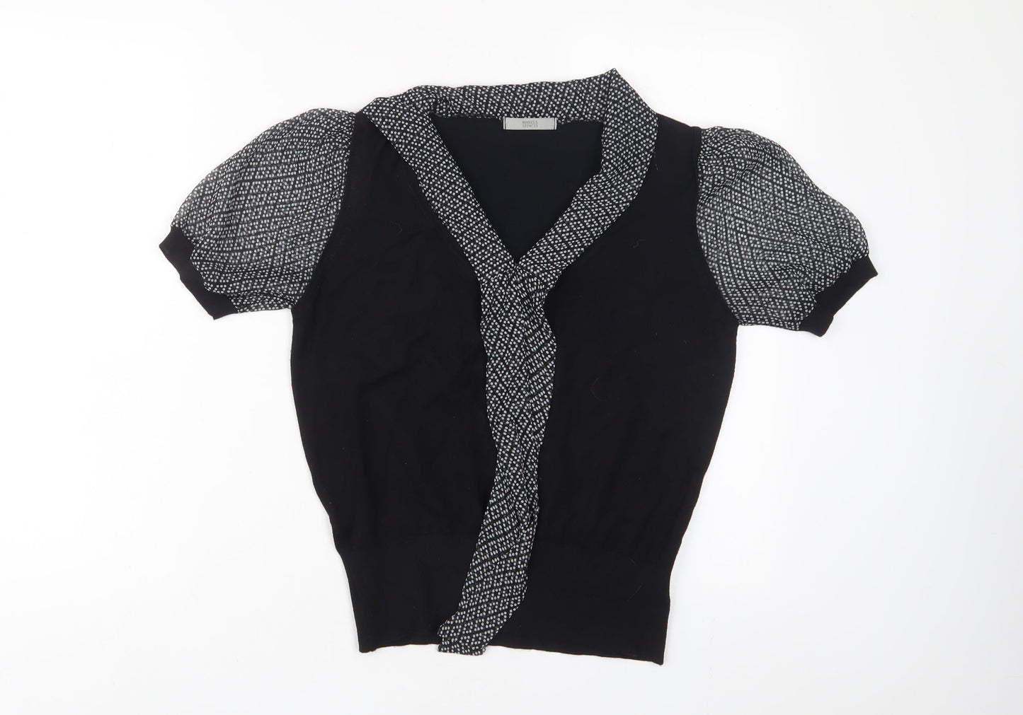 Womens UK Size 14 Marks and Spencer Black Pullover Jumper