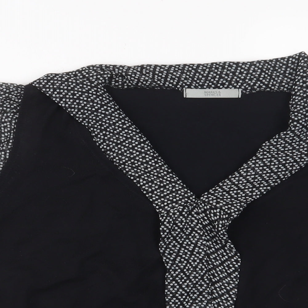 Womens UK Size 14 Marks and Spencer Black Pullover Jumper