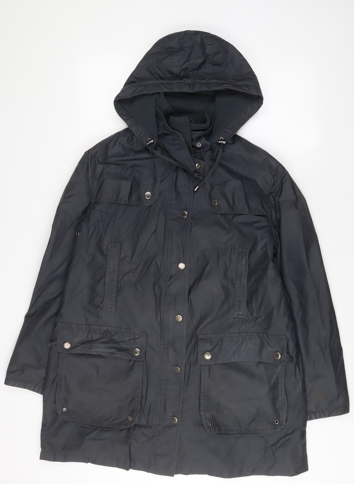 Four seasons Womens Blue Jacket Coat Size M Zip