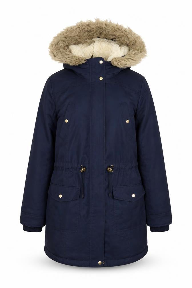 Womens UK Size S Oasis Blue Parka Coat