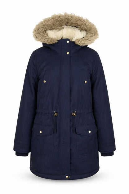 Womens UK Size S Oasis Blue Parka Coat