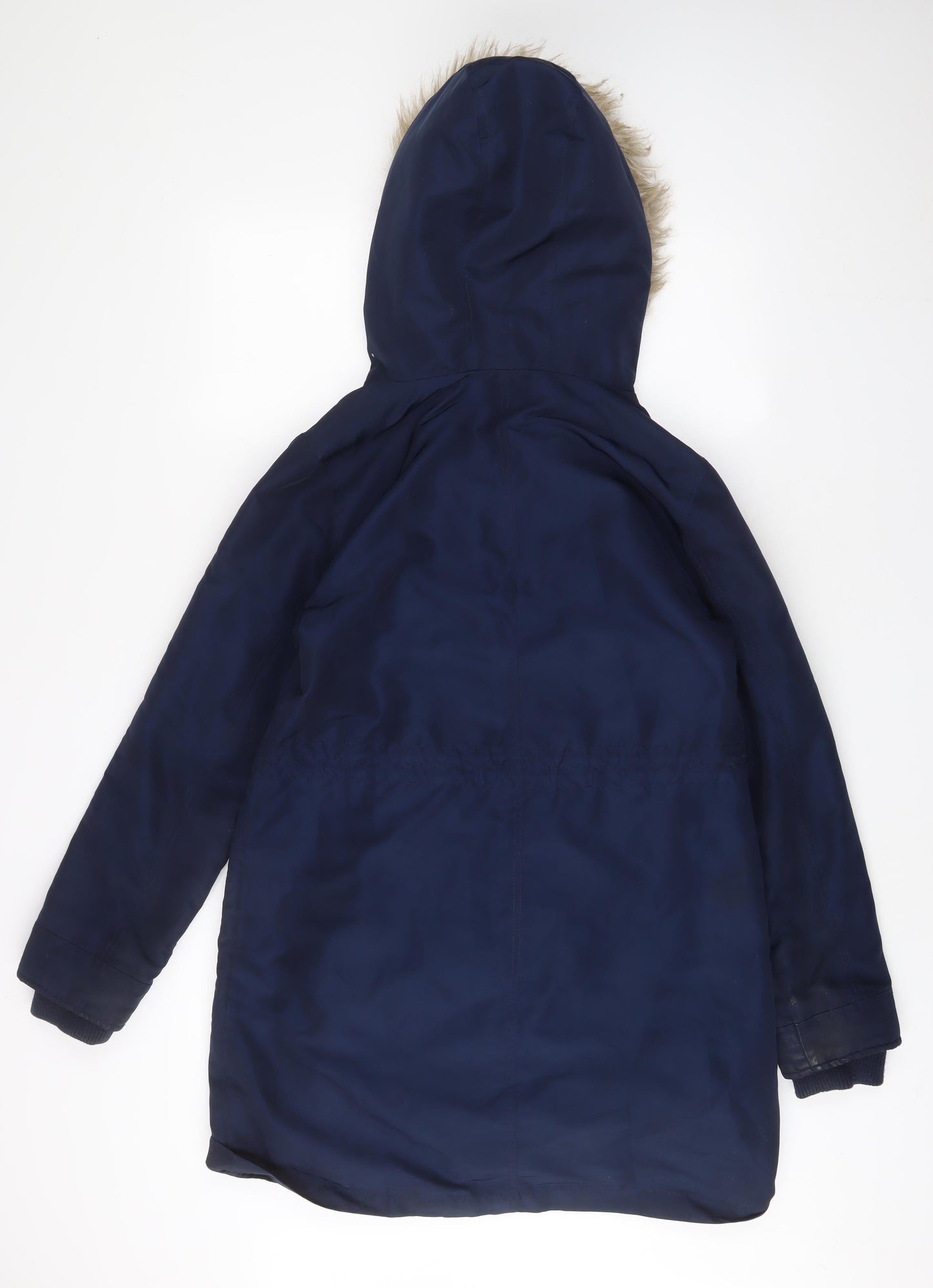 Womens UK Size S Oasis Blue Parka Coat