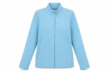 Dash Womens Blue Cotton Full Zip Sweatshirt Size 14 Zip