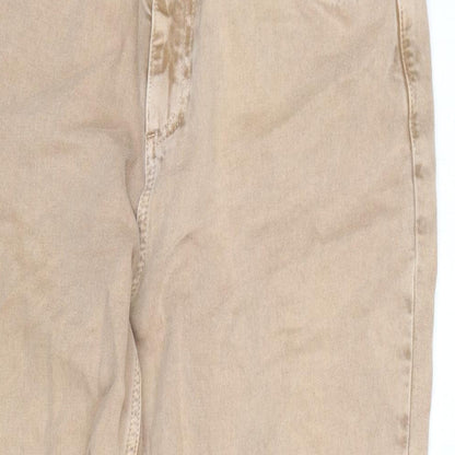 Reclaimed Vintage Womens Brown Cotton Straight Jeans Size 30 in L32 in Regular Zip - Vintage