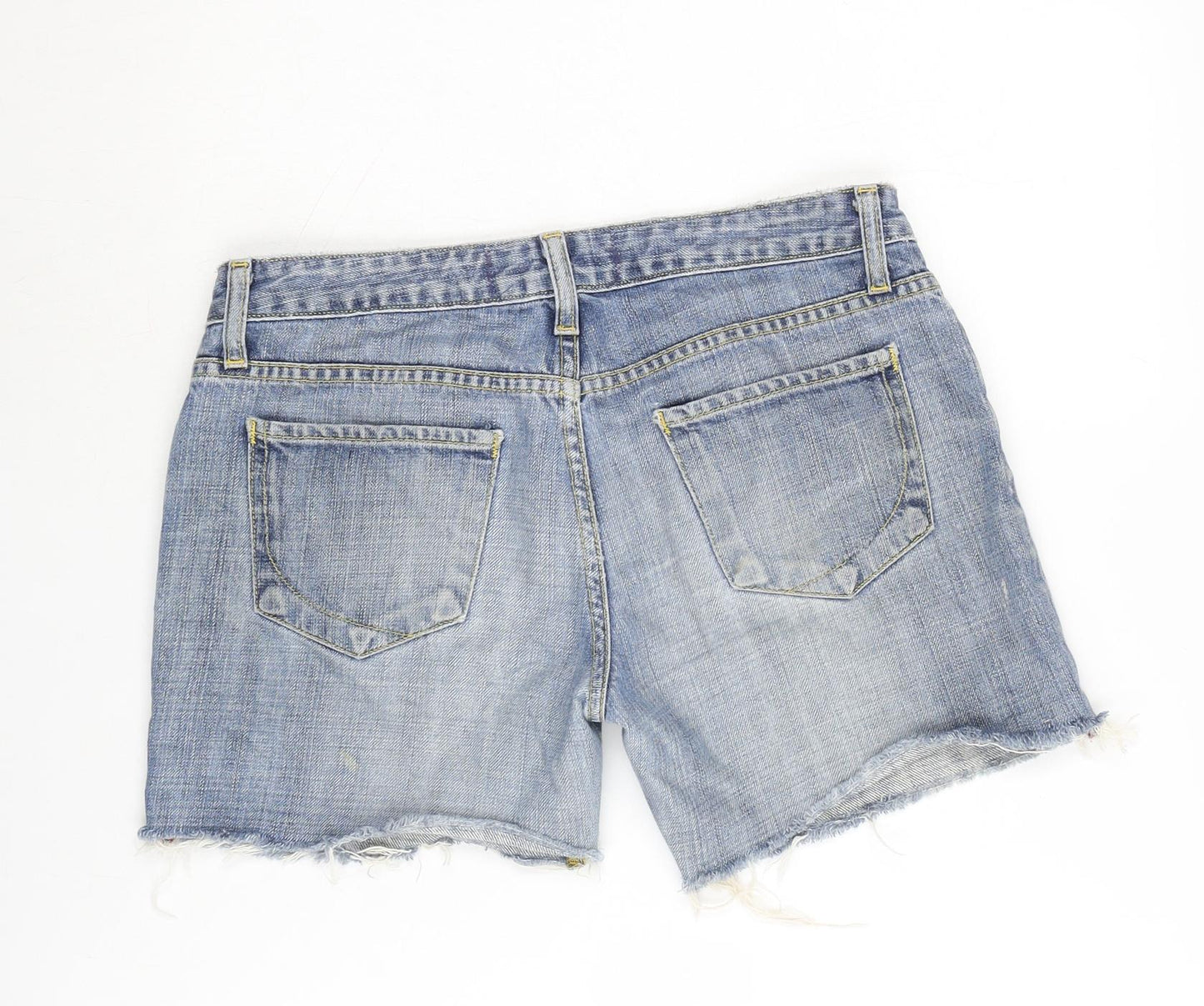 Paper Denim & Cloth Womens Blue Cotton Cut-Off Shorts Size 30 in L5 in Regular Zip