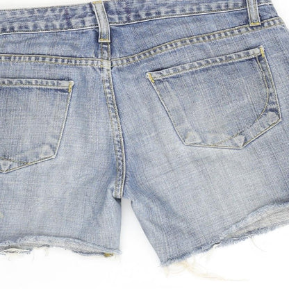 Paper Denim & Cloth Womens Blue Cotton Cut-Off Shorts Size 30 in L5 in Regular Zip