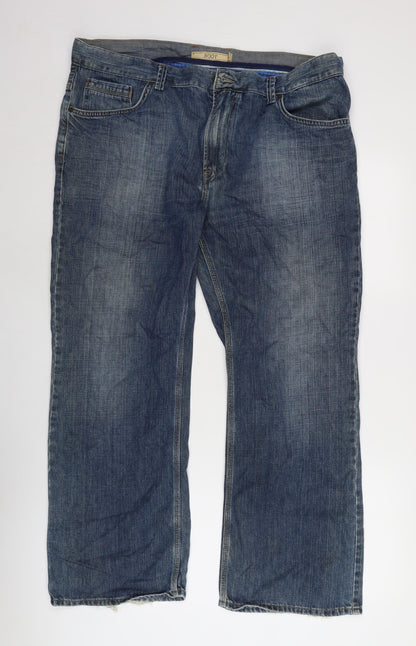 Womens UK Size 40 in Marks and Spencer Regular Fit Straight Blue Jeans