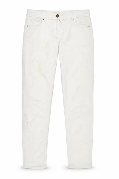 Womens UK Size 14 Matalan Regular Fit Straight Ivory Jeans