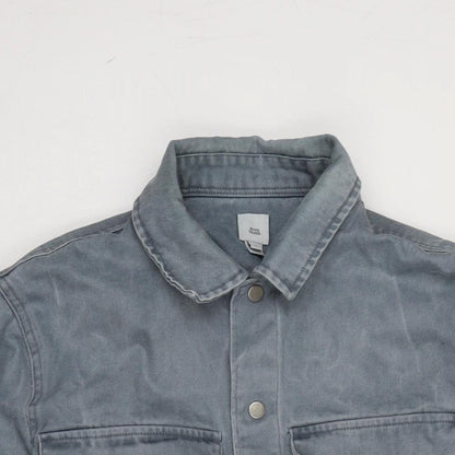 Mens UK Size M River Island Blue Jacket